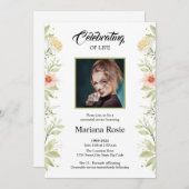 葬儀発表カード 案内状 (正面/裏面)