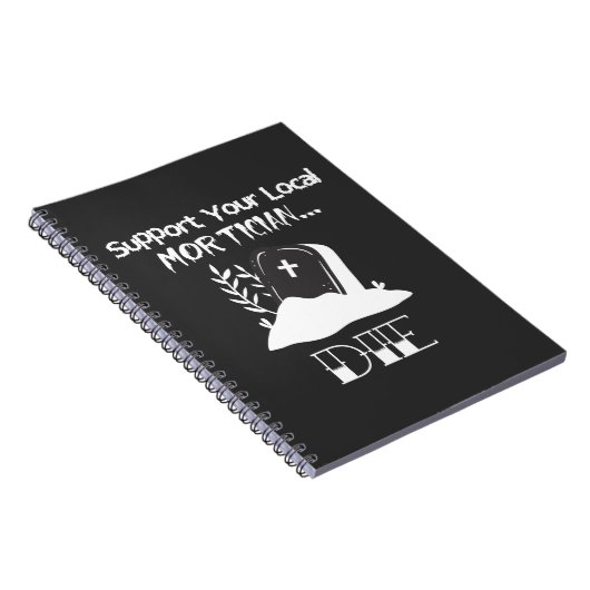 葬儀監督おもしろいユーモアのモスティシア支援 ノートブック (右側)