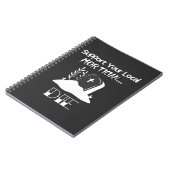 葬儀監督おもしろいユーモアのモスティシア支援 ノートブック (左側)