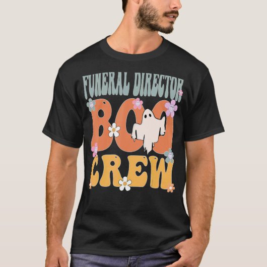 葬儀監督ブクルー幽霊グルーヴィハロウィーンF Tシャツ (正面)
