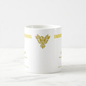 葬儀監督金ゴールドストライプとライジングフェニックス モーフィングマグカップ (中央)