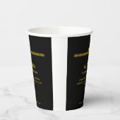 葬儀監督金ゴールドストライプとライジングフェニックス 紙コップ (左)