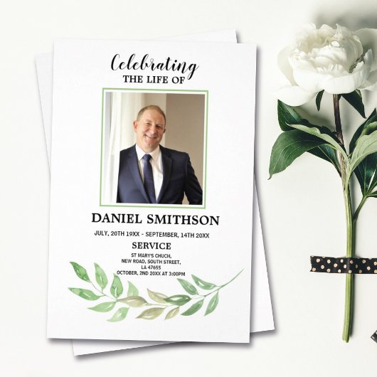 葬儀社の生葉祝令 チラシ