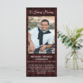 葬儀祈りの言葉しおりカード追悼記念碑 (スタンド正面)