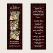 葬儀祈りの言葉しおりメモリアル3写真プレイド (正面&裏面)