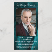 葬儀祈りの言葉しおり記念悔やみや弔慰写真 (正面)