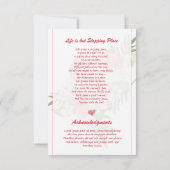 葬儀祈りの言葉カードテンプレート (裏面)