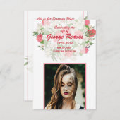 葬儀祈りの言葉カードテンプレート (正面/裏面)