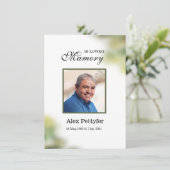 葬儀祈りの言葉カードテンプレート (スタンド正面)