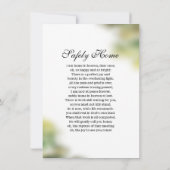 葬儀祈りの言葉カードテンプレート (裏面)