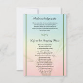 葬儀祈りの言葉カードテンプレート (裏面)