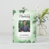 葬儀祈りの言葉カードテンプレート (スタンド正面)