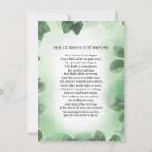 葬儀祈りの言葉カードテンプレート (裏面)