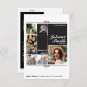 葬儀祈りの言葉カードテンプレート (正面/裏面)