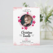 葬儀祈りの言葉カードテンプレート (スタンド正面)