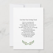 葬儀祈りの言葉カードテンプレート (裏面)