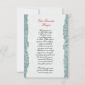 葬儀祈りの言葉カードテンプレート (裏面)