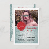 葬儀祈りの言葉カードテンプレート (正面/裏面)