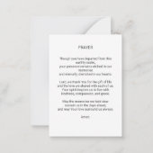 葬儀祈りの言葉カードフローラクロス ノートカード (裏面)