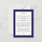 葬儀祈りの言葉カードフローラクロス ノートカード (裏面)