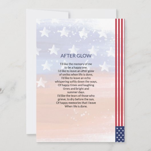 葬儀祈りの言葉カード (裏面)