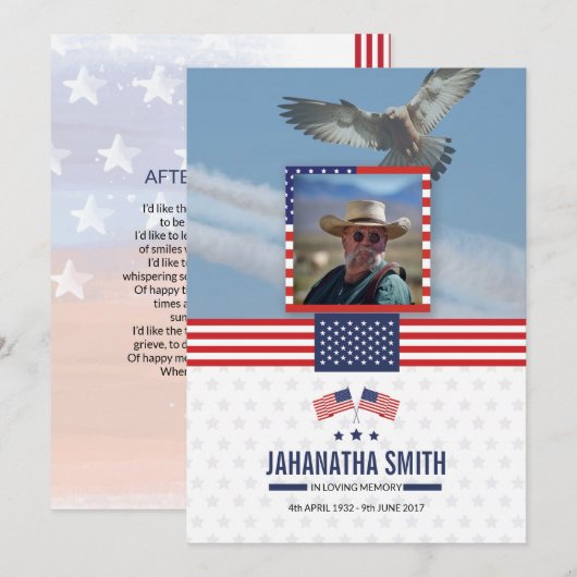 葬儀祈りの言葉カード (正面/裏面)