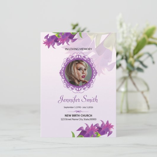 葬儀祈りの言葉カード (スタンド正面)