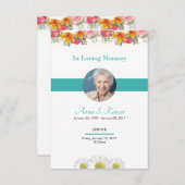 葬儀祈りの言葉カード 招待状 (正面/裏面)