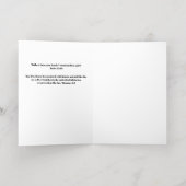 葬儀祈りの言葉記念碑 箔グリーティングカード (内側レイダウン)