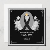 葬儀祈りの言葉 招待状 (正面/裏面)