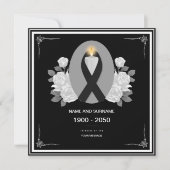 葬儀祈りの言葉 招待状 (正面)