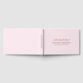 葬儀祝ピンク金ゴールド ゲストブック (全面)