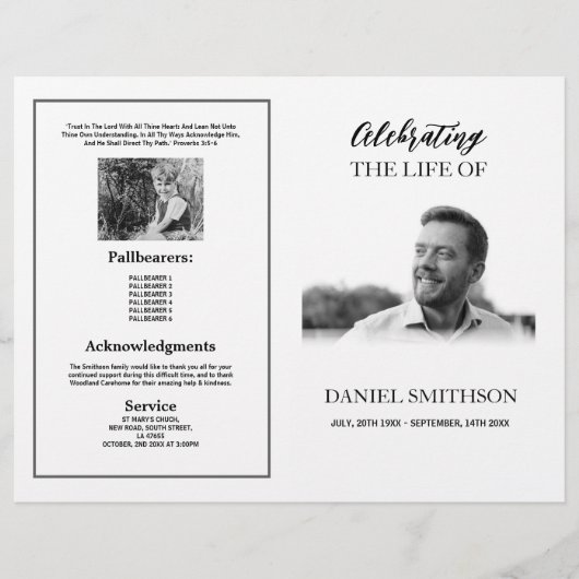 葬儀祝令 チラシ (正面)