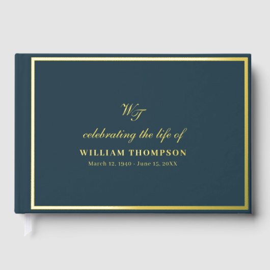 葬儀祝海軍金ゴールド ゲストブック (正面)