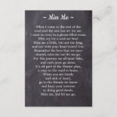 葬儀素朴カスタム3写真記念祈りの言葉カード (裏面)