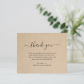 葬儀素朴悔やみや弔慰予算サンキューカード (スタンド正面)