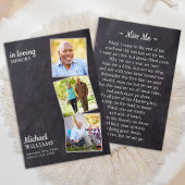 葬儀素朴3写真記念祈りの言葉カード