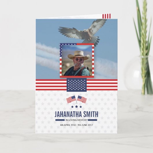 葬儀計画テンプレート軍隊軍 プログラム (正面)