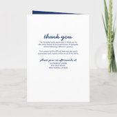 葬儀計画|青色の金ゴールド注文 プログラム (裏面)