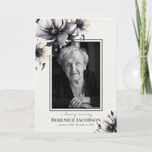 葬儀記念お祝い生活計画 サンキューカード (正面)