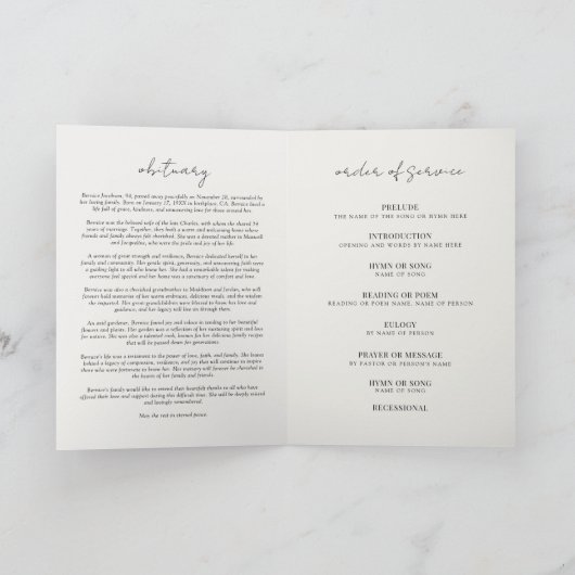 葬儀記念お祝い生活計画 サンキューカード (内部)