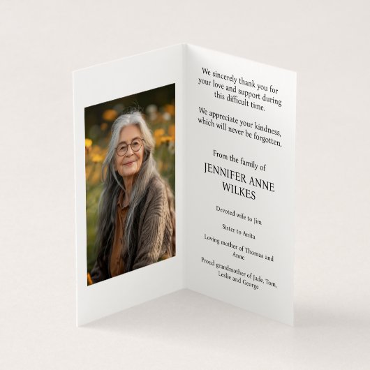 葬儀記念お祝い・オブ・ライフ・サンキュー (内部)