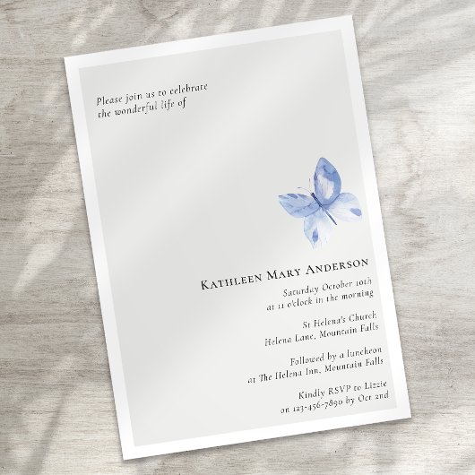 葬儀記念お祝い 招待状