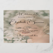 葬儀記念エレガント石モダン4枚 箔招待状 (裏面)