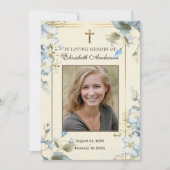 葬儀記念カトリック祈りの言葉カード ノートカード (正面)