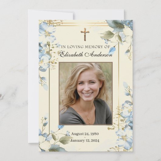 葬儀記念カトリック祈りの言葉カード ノートカード (正面)