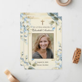 葬儀記念カトリック祈りの言葉カード ノートカード (正面/裏面インサイチュ)