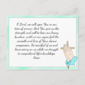 葬儀記念カードまたは記念記念カード ポストカード (裏面)