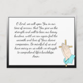 葬儀記念カードまたは記念記念カード ポストカード (裏面)