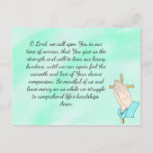 葬儀記念カードまたは記念記念カード ポストカード (裏面)